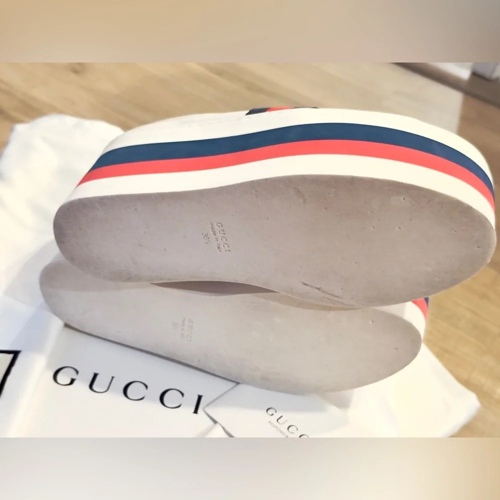 GUCCI Quentin Peggy Platform Sneakers 6.5/ 36.5